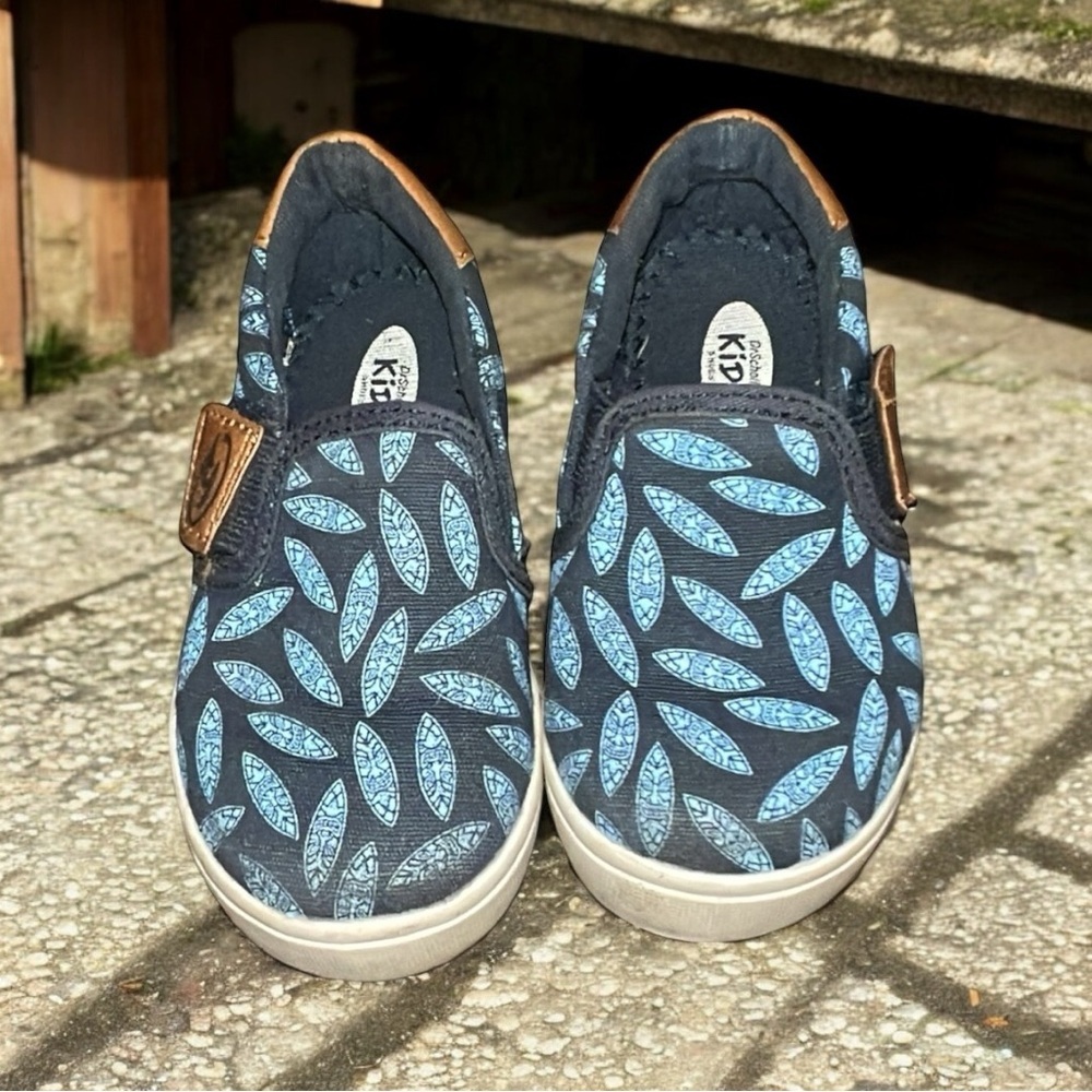 Dr. Scholl's Blue and Brown Sneakers Slip-On Comfort